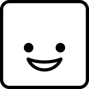 kahkaha ifadeleri, minimalist vektör illüstrasyonu