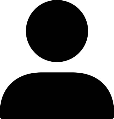 hesap kullanıcı profili avatarı, vektör basit illüstrasyon