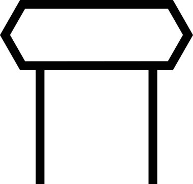 Beyaz arkaplanda izole edilmiş sandalye simgesi, vektör illüstrasyonu