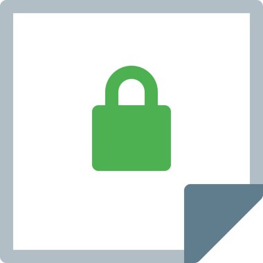 kilit simgesi, vektör illüstrasyonu