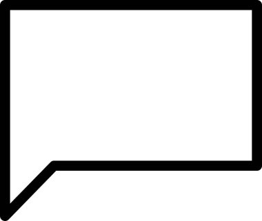 Beyaz arkaplanda izole edilmiş ileti, vektör illüstrasyonu