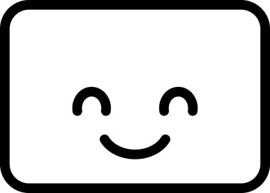 Gülümseme avatarı, duygu konsepti vektör çizimi