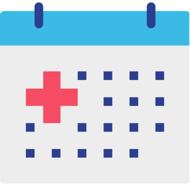 zamanlama simgesi beyaz arkaplanda izole edildi, vektör illüstrasyonu