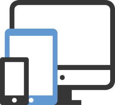 aygıt ekran simgesi, minimalist vektör illüstrasyonu