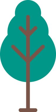 ağaç, bitki bahçesi vektör illüstrasyonu