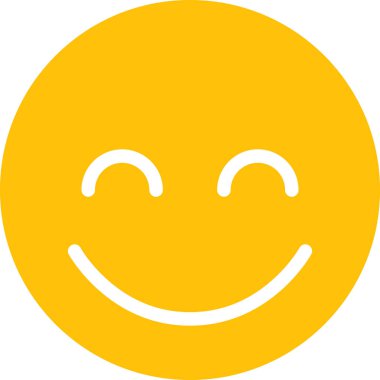 Yüz ifadesi duygu simgesi vektörü, gülen yüz avatarı 