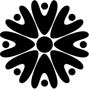 Çiçek süslemesi, çiçek çiçeği çiçek sanatının siyah çizim vektörü