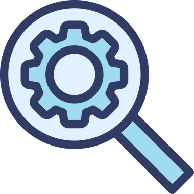 anahtar çalışma araştırma simgesi, arama vektör çizimi