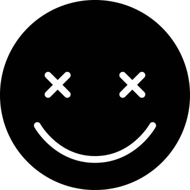 Yüz ifadesi duygu simgesi vektörü, gülen yüz avatarı 