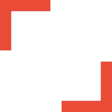 Beyaz arkaplanda izole edilmiş ok simgesi, vektör illüstrasyonu