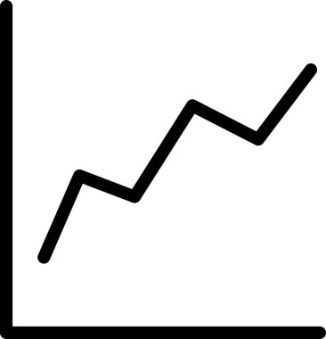 iş grafiği simgesi, analitik konsept, minimalist vektör illüstrasyonu