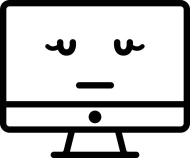 mmm yüz beyaz arkaplanda izole edilmiş, vektör illüstrasyonu