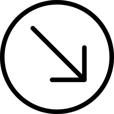 Beyaz arkaplanda izole edilmiş ok yönü, vektör illüstrasyonu