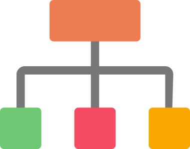 sitemap simgesi, asgari vektör illüstrasyonu