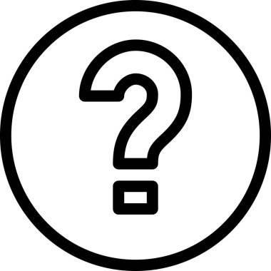 Soru hatalı simgesi, vektör illüstrasyonu