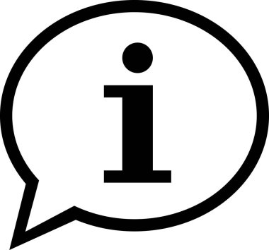 bilgi simgesi, asgari vektör illüstrasyonu