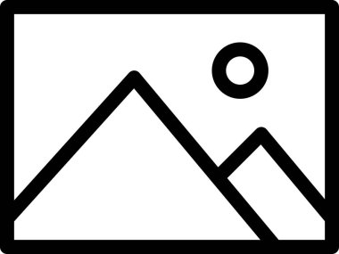 resim düz simgesi, vektör, illüstrasyon 