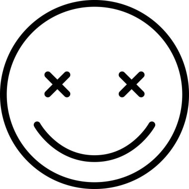 Yüz ifadesi duygu simgesi vektörü, gülen yüz avatarı 