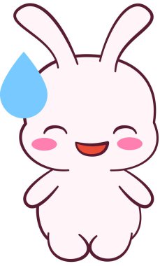 Maskot duygularının modern grafik çizimi Terleme