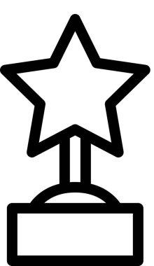 Ödül amblemi simgesi. vektör illüstrasyonu