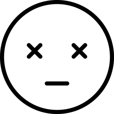 İfade yüz ifadesi duygu simgesi vektörü, soluk yüz yüz simgesi etiket notasında avatardır 