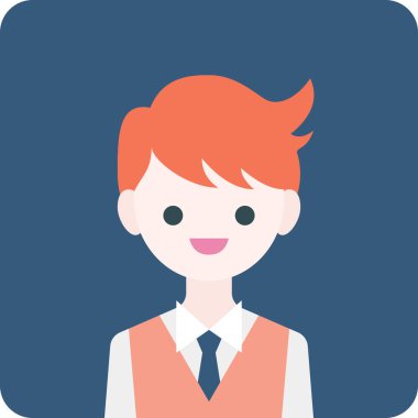 Erkek avatarın vektör illüstrasyonu 