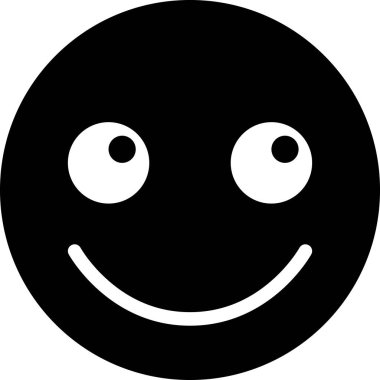 Yüz ifadesi duygu simgesi vektörü, gülen yüz avatarı 