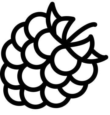 Ahududu 'nun vektör şablonu