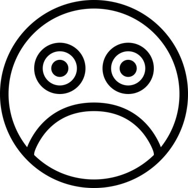 Maskot duygularının modern grafik çizimi hüzünlü simge