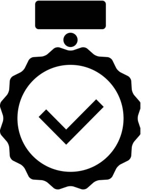 Ödül amblemi simgesi. vektör illüstrasyonu