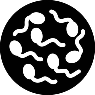 Beyaz arkaplanda izole edilmiş doğurganlık testi simgesi, vektör illüstrasyonu