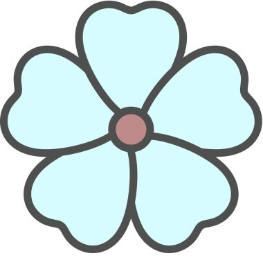 Çiçeğin vektör şablonu