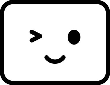 Yüz ifadesi duygu simgesi vektörü, gülen yüz avatarı 