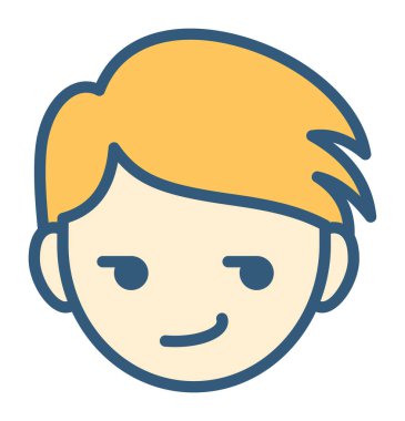 Sırıtma duygu konsepti, vektör illüstrasyonu