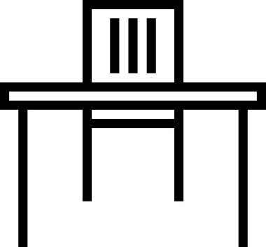 beyaz arkaplanda izole tablo simgesi, vektör illüstrasyonu