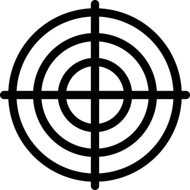 hedef simge, asgari vektör illüstrasyonu