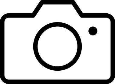 Kamera simgesi, Vektör düz biçim İllüstrasyon