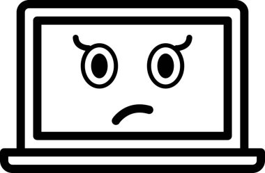 beyaz arkaplanda izole edilmiş harika yüz, vektör illüstrasyonu 