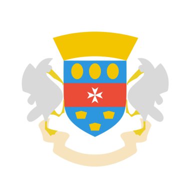Saint Barthelemy düz simgesi, vektör illüstrasyonu  
