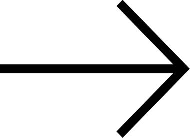 Beyaz arkaplanda izole edilmiş ok yönü, vektör illüstrasyonu