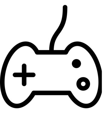 video düz simgesi, vektör, illüstrasyon 