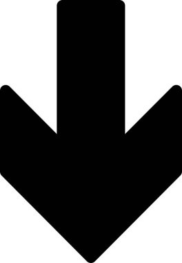 Beyaz arkaplanda izole edilmiş ok yönü, vektör illüstrasyonu