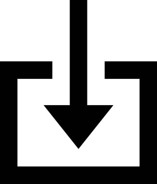 Beyaz arkaplanda izole edilmiş ok simgesi, vektör illüstrasyonu