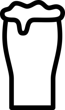 bira kupası simgesi, vektör illüstrasyonu