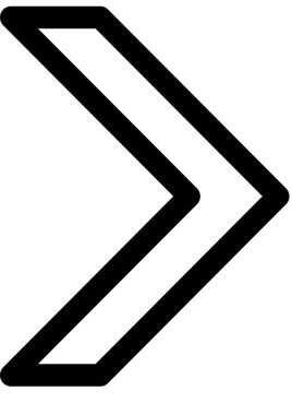 Beyaz arkaplanda izole edilmiş ok yönü, vektör illüstrasyonu