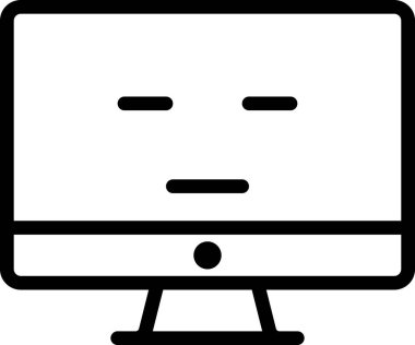 mmm yüz beyaz arkaplanda izole edilmiş, vektör illüstrasyonu