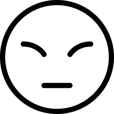 Maskot duygularının modern grafik çizimi sıkılmış simge