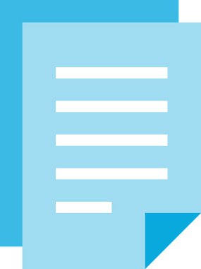 dosya düz simgesi, vektör, illüstrasyon 