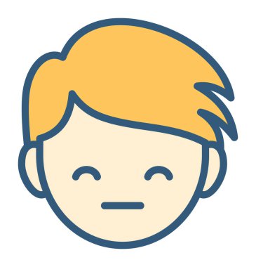 Sırıtma duygu konsepti, vektör çizimi