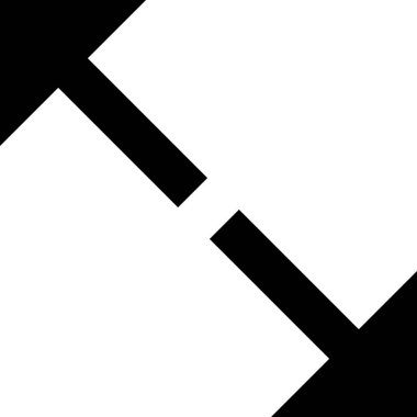 Beyaz arkaplanda izole edilmiş ok simgesi, vektör illüstrasyonu